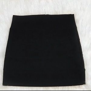 Black Mini Pencil Bodycon Skirt